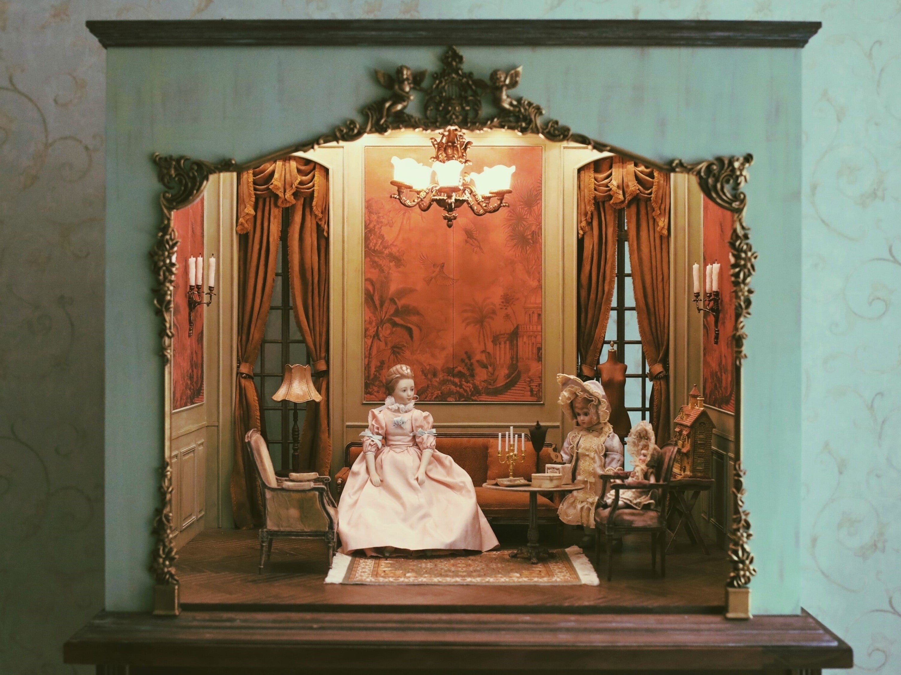 Luxury 1:12 scale dollhouse room miniature scene - Miniento