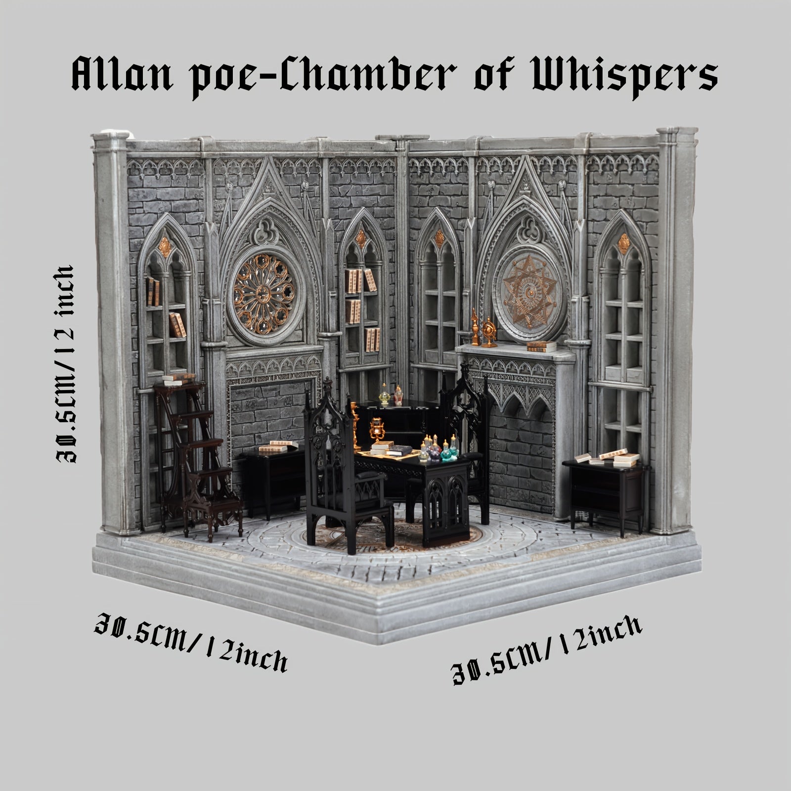 1 12 Scale Gothic Diorama Miniature Scene Allen Po - Chamber of Whisper