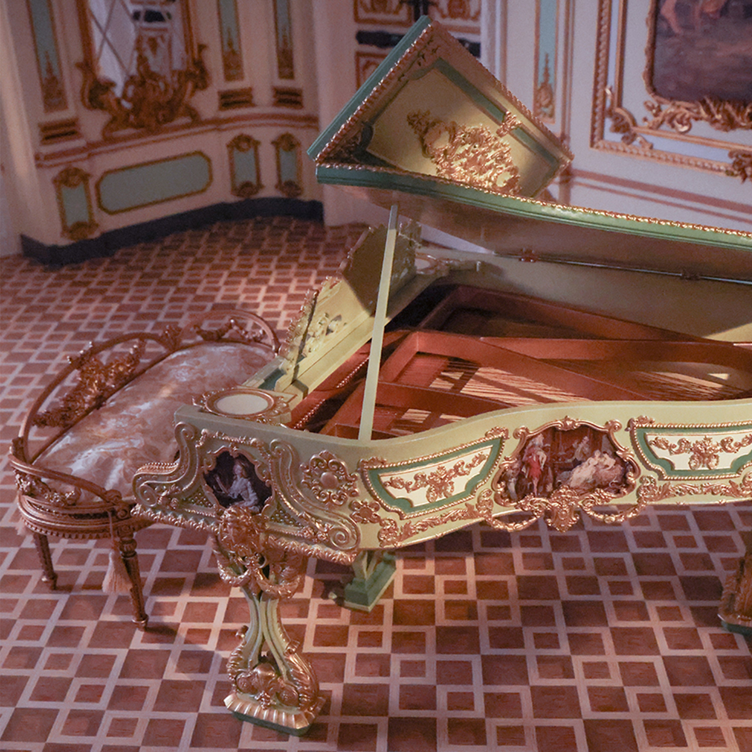 Miniento Customization 1/6 scale Baroque piano