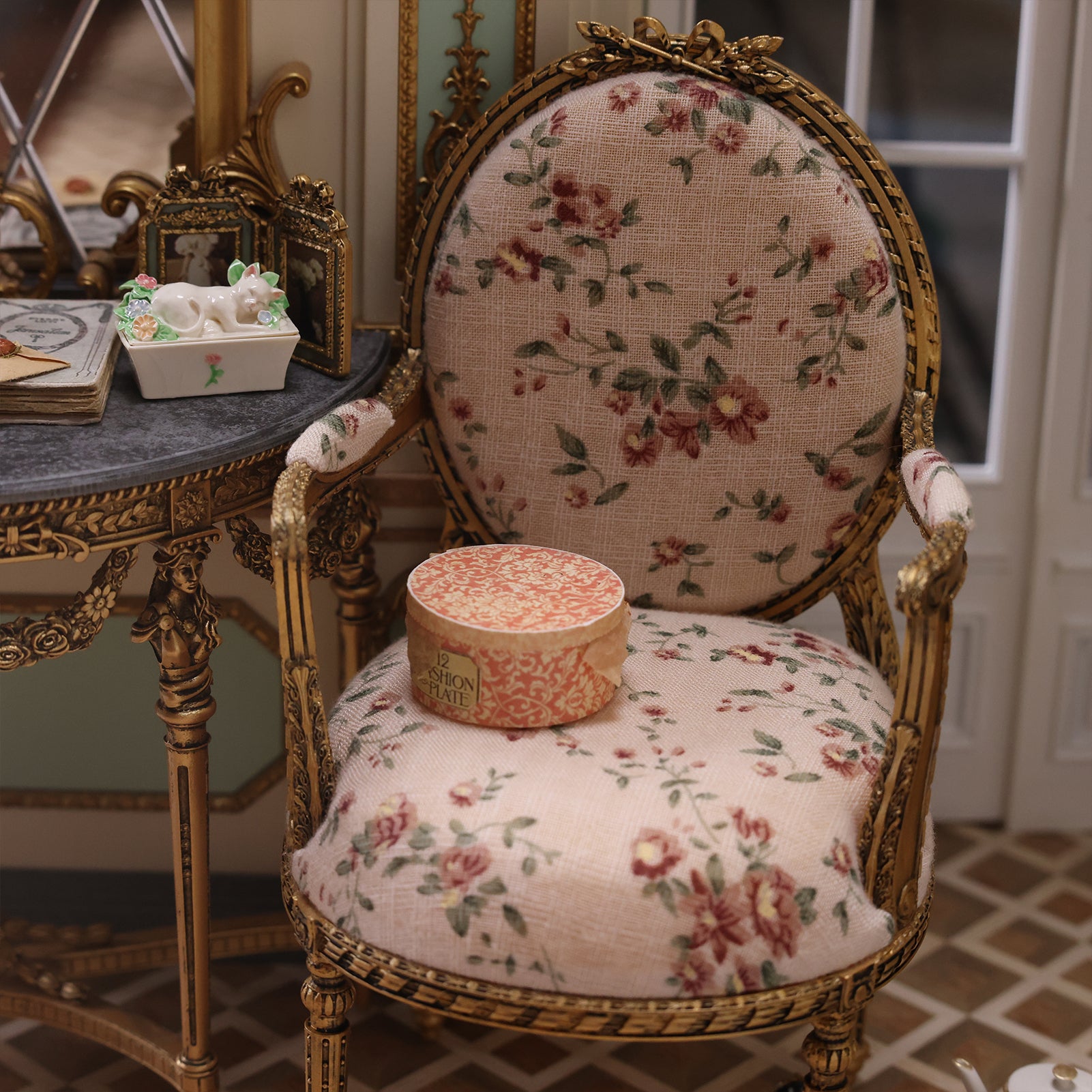DIY 1/6 scale armchair Miniature Furniture Dollhouse Decor