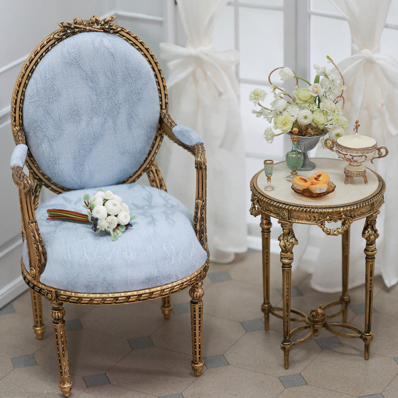 DIY 1/6 Scale Vintage Side Table Miniature Furniture Dollhouse Decor
