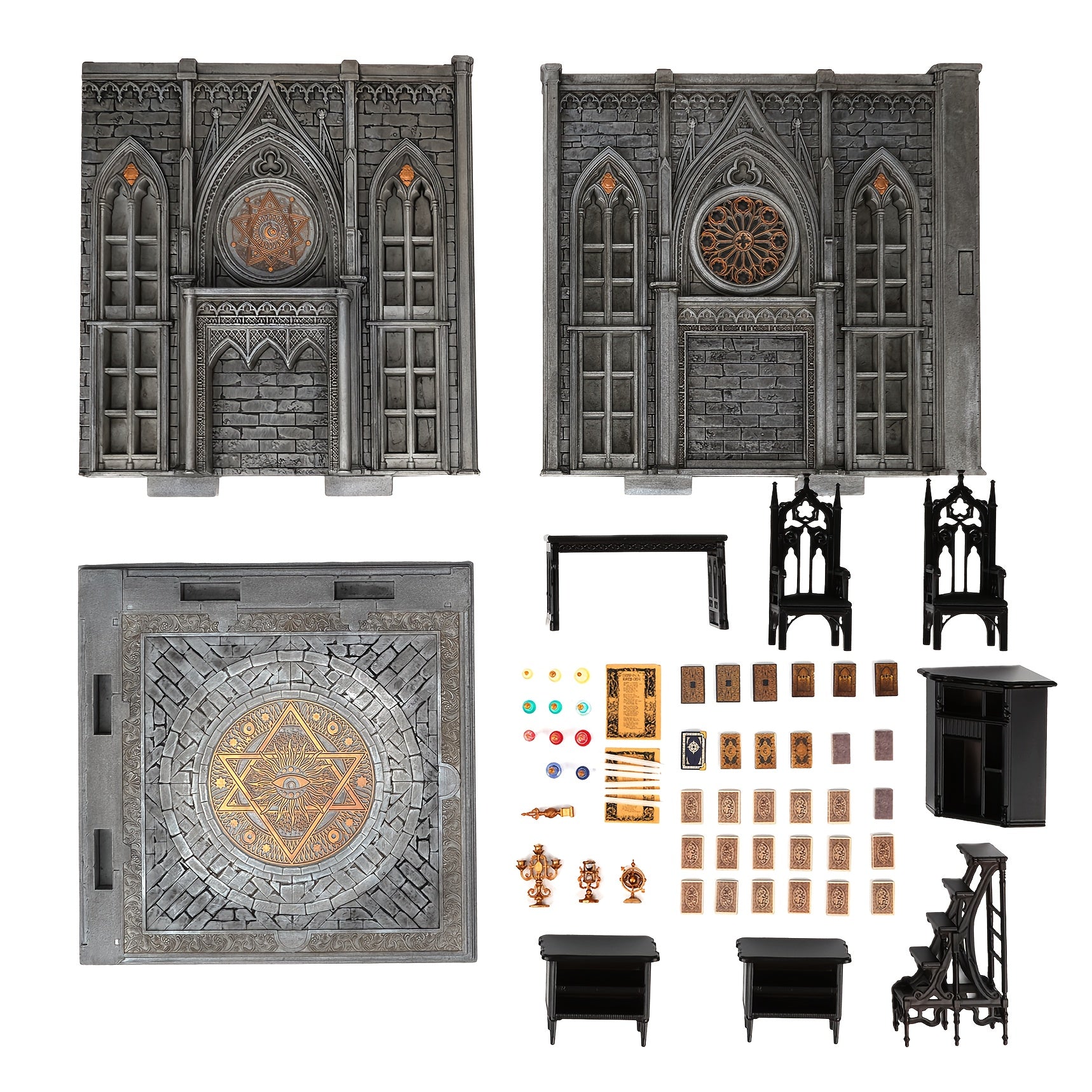 1 12 Scale Gothic Diorama Miniature Scene Allen Po - Chamber of Whisper - Miniento