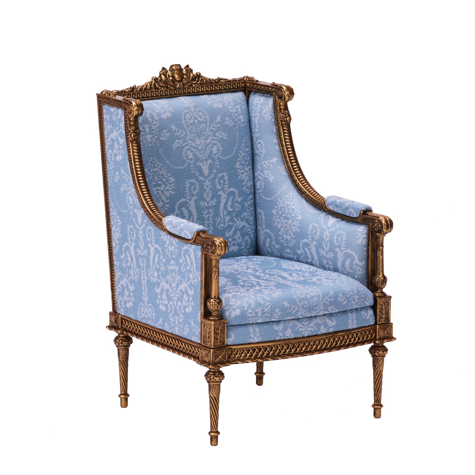 Fleur Garden Collection 1:6 scale miniature single sofa DIY kit, white background product view