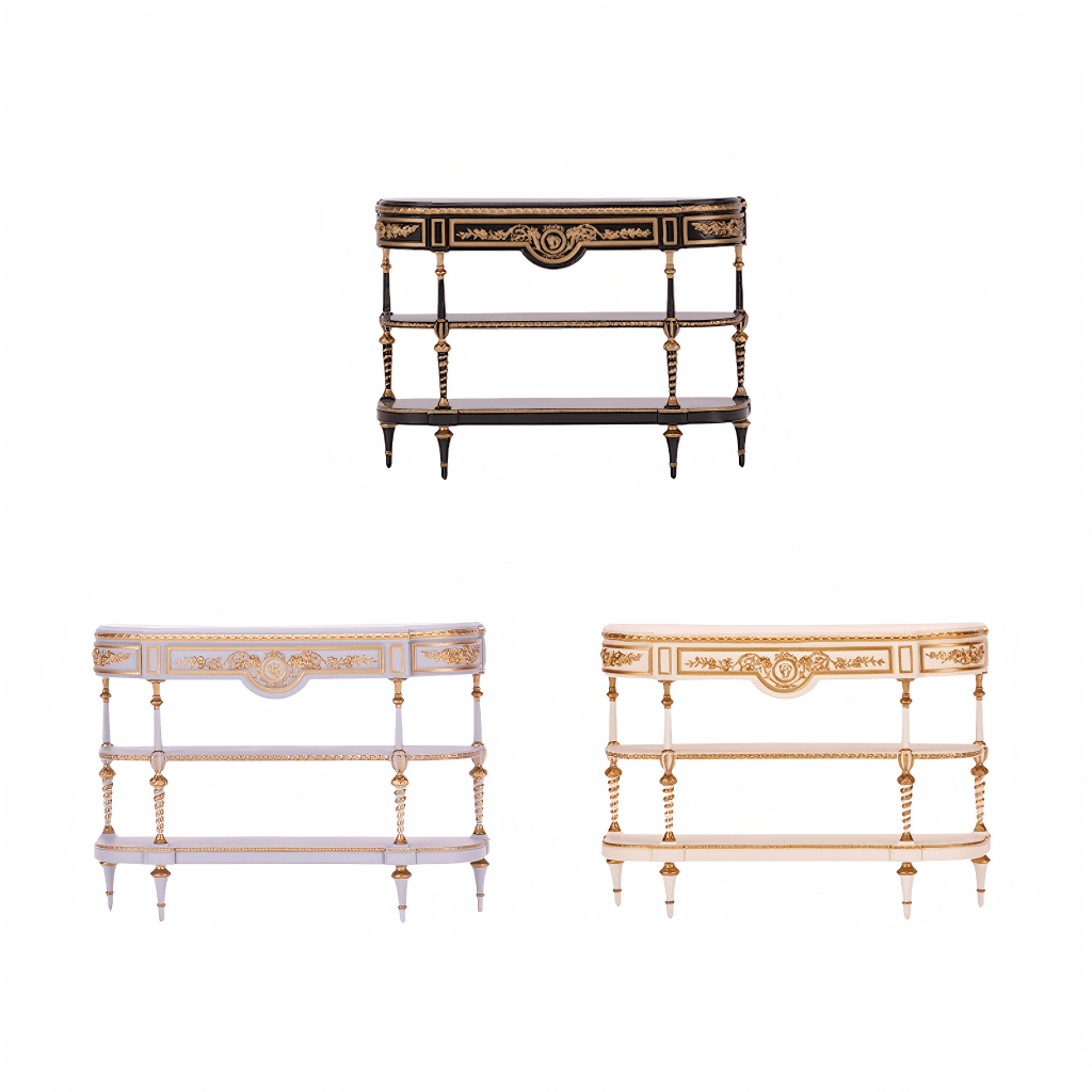 DIY 1/6 Scale French Commodity Shelf Kit | Miniature Luxury Display Stand for Dollhouse & Action Figures