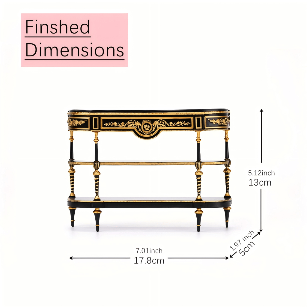 DIY 1/6 Scale French Commodity Shelf Kit | Miniature Luxury Display Stand for Dollhouse & Action Figures - miniento