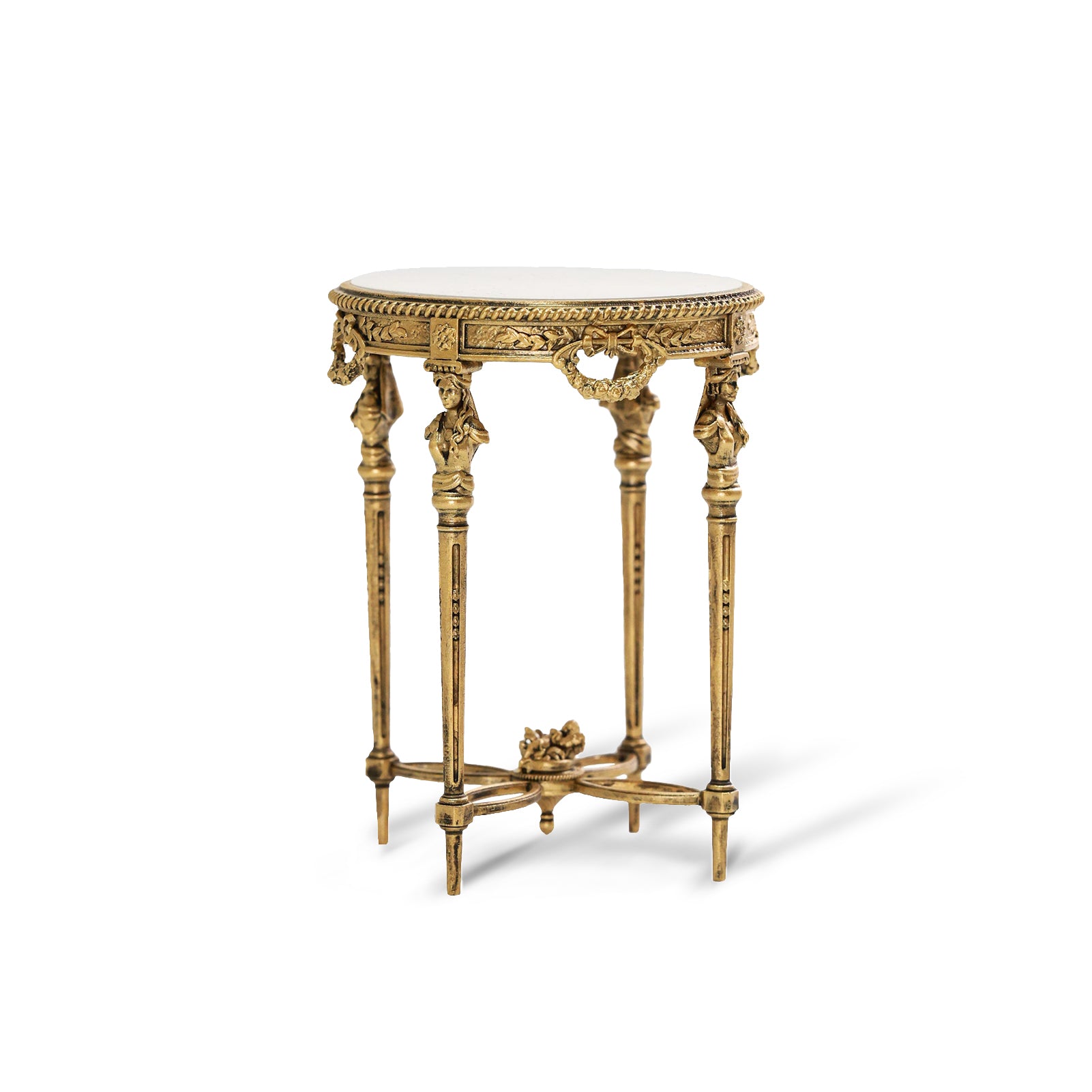 DIY 1/6 Scale Vintage Side Table Miniature Furniture Dollhouse Decor