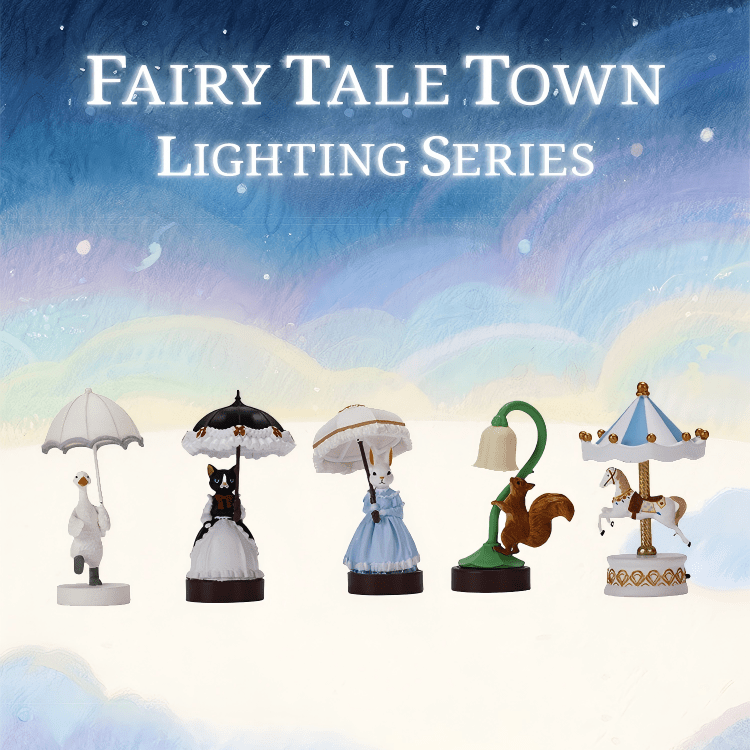 Fairy Tale Town LED Night Light | Retro Desktop Ornament & Miniature Collectible