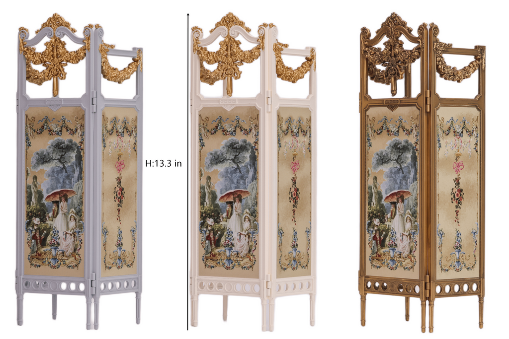 Fleur Garden Collection – 1:6 Scale Miniature DIY Kit for Folding Screen