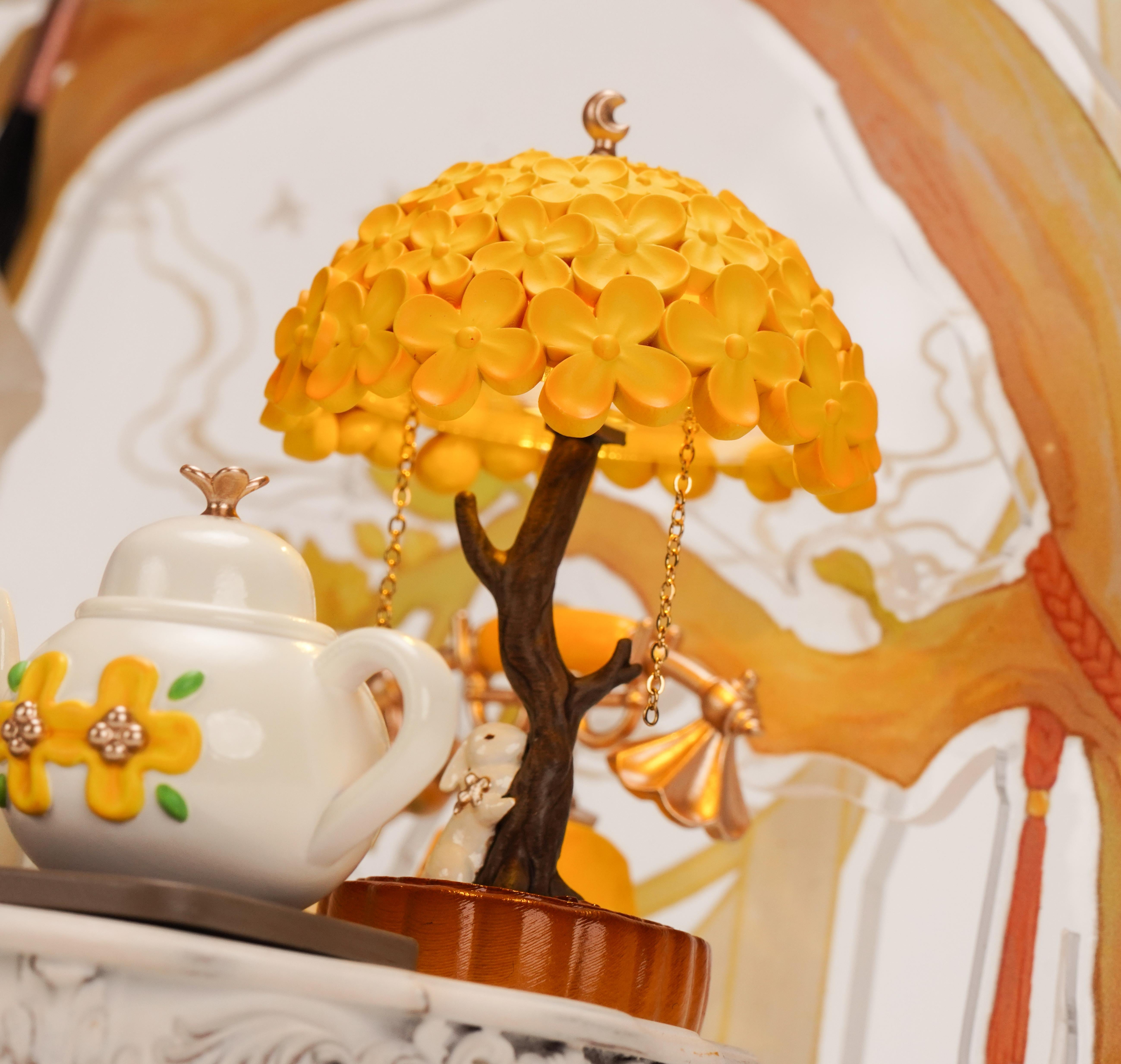 Laurel Rabbit LED Lamp | Aesthetic 1:12 Miniature & Enchanting Desktop Night Light