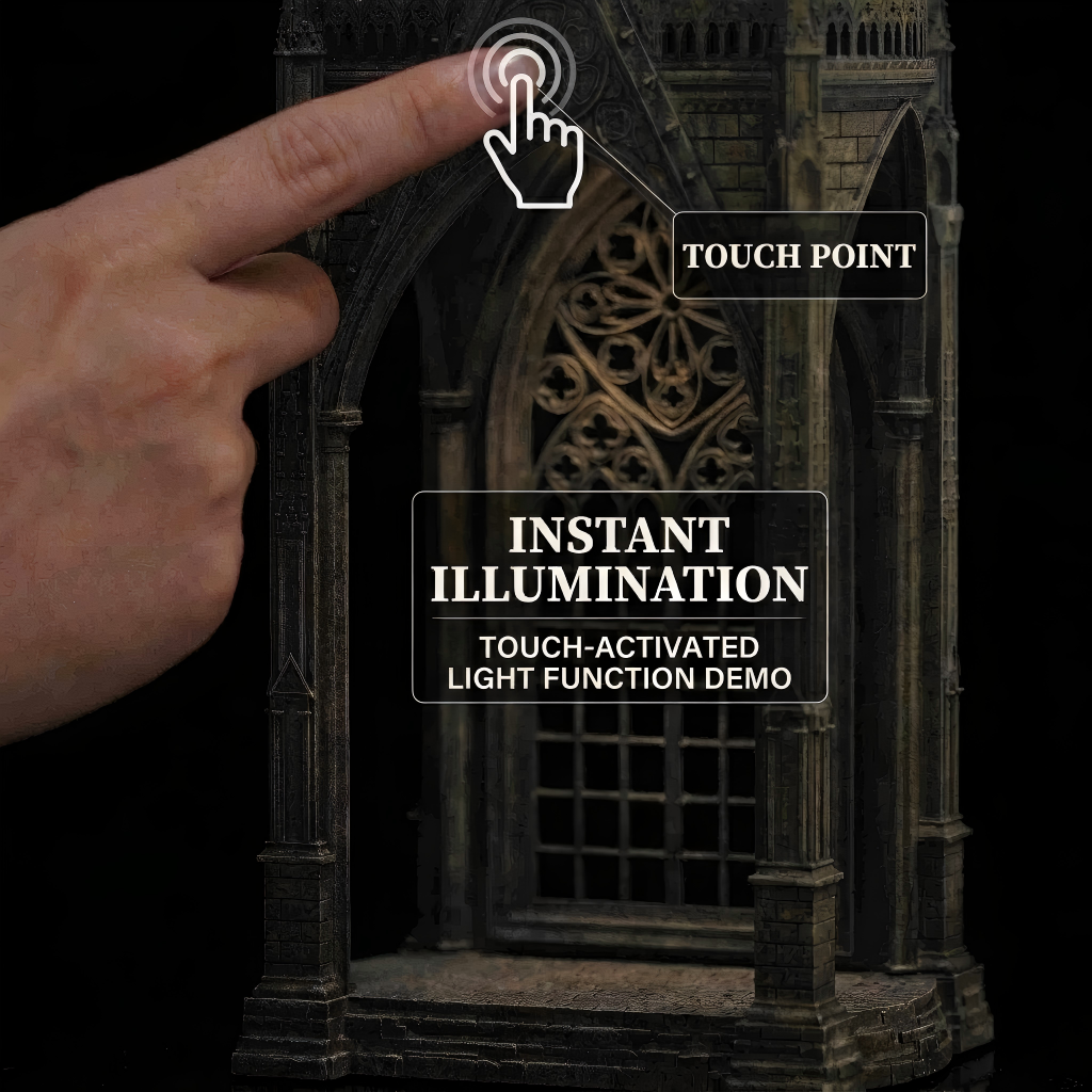 Gothic Cathedral Miniature Night Light | The Garden of Dark Night