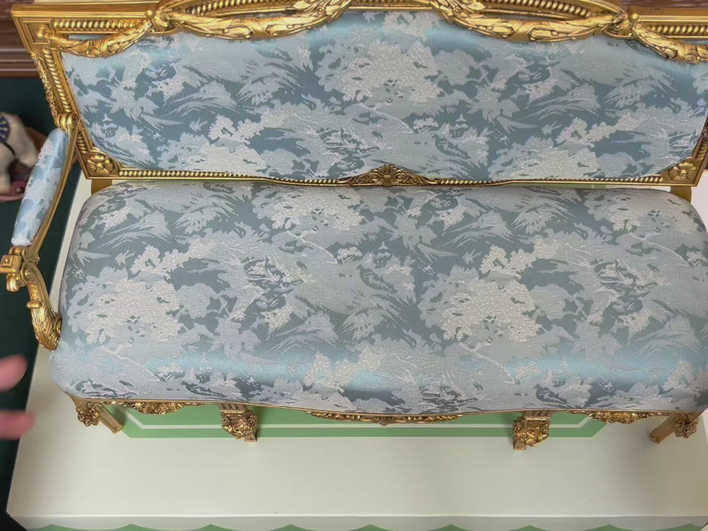 DIY 1/4 Sclae Louis XVI Double Sofa Miniature Furniture