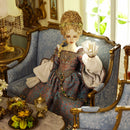 Fleur Garden Collection 1:6 scale miniature sofa DIY kit for dollhouse, part of a full furniture set