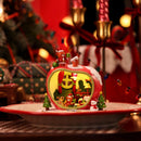 1/64 scale illuminated apple cottage miniature for Christmas village - Miniento