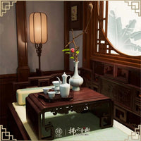 1:12 Scale Miniature Chinese‑Style Dollhouse‑Bedroom - miniento
