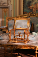 1/6 Scale Medieval Palace Metal Wine Case | Ornate Miniature Display Cabinet for Action Figures & Luxury Desk Decor - miniento