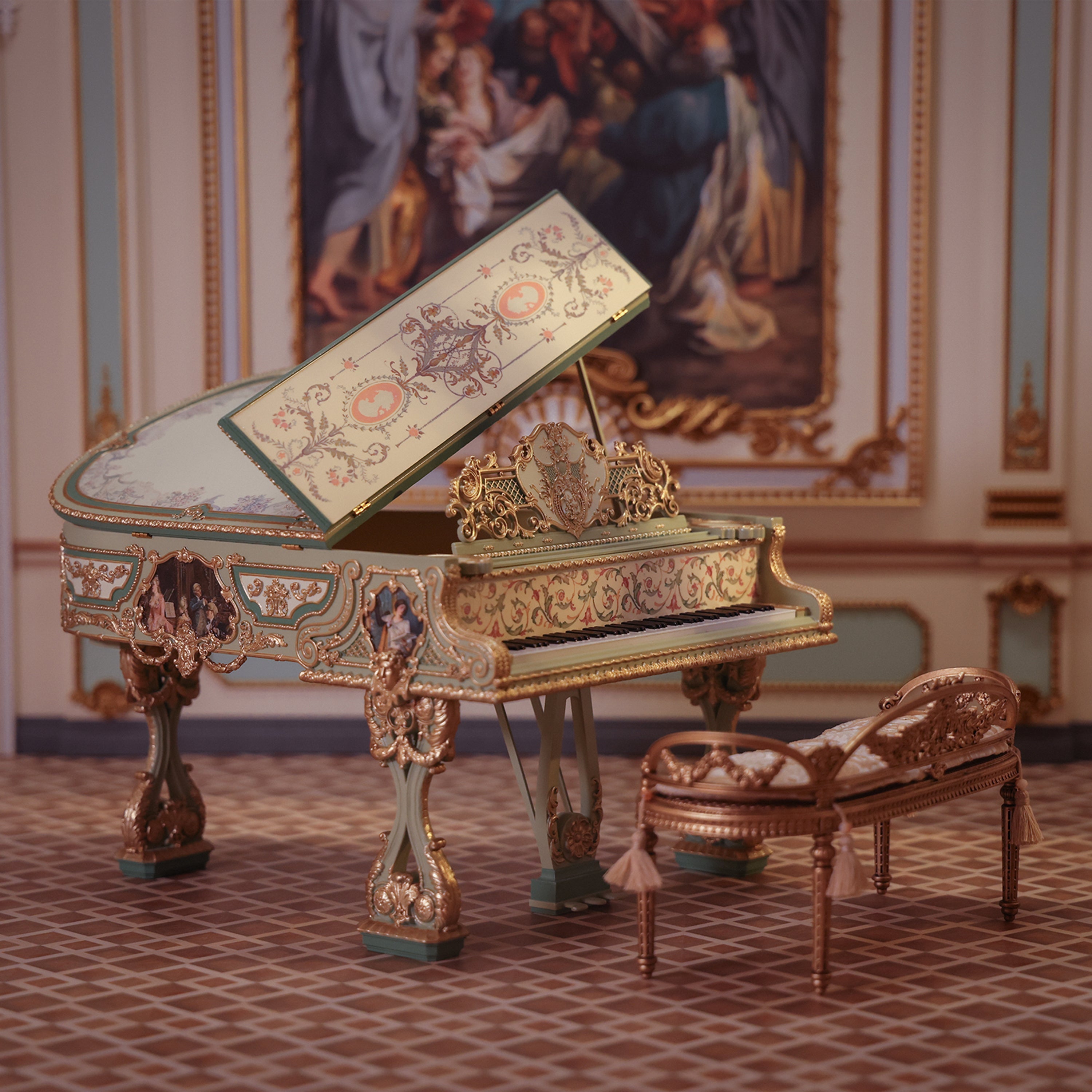 Miniento Customization 1/6 scale Baroque piano