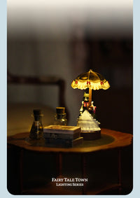 1/6 scale Fairy Tale Town Lighting Series Lady Cat ornaments, displaying exquisite fairy tale themed handicrafts.