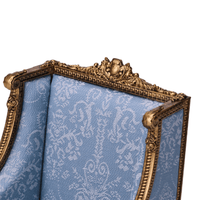 Fleur Garden Collection 1:6 scale miniature single sofa DIY kit side detail view, showing armrest and side panel craftsmanship