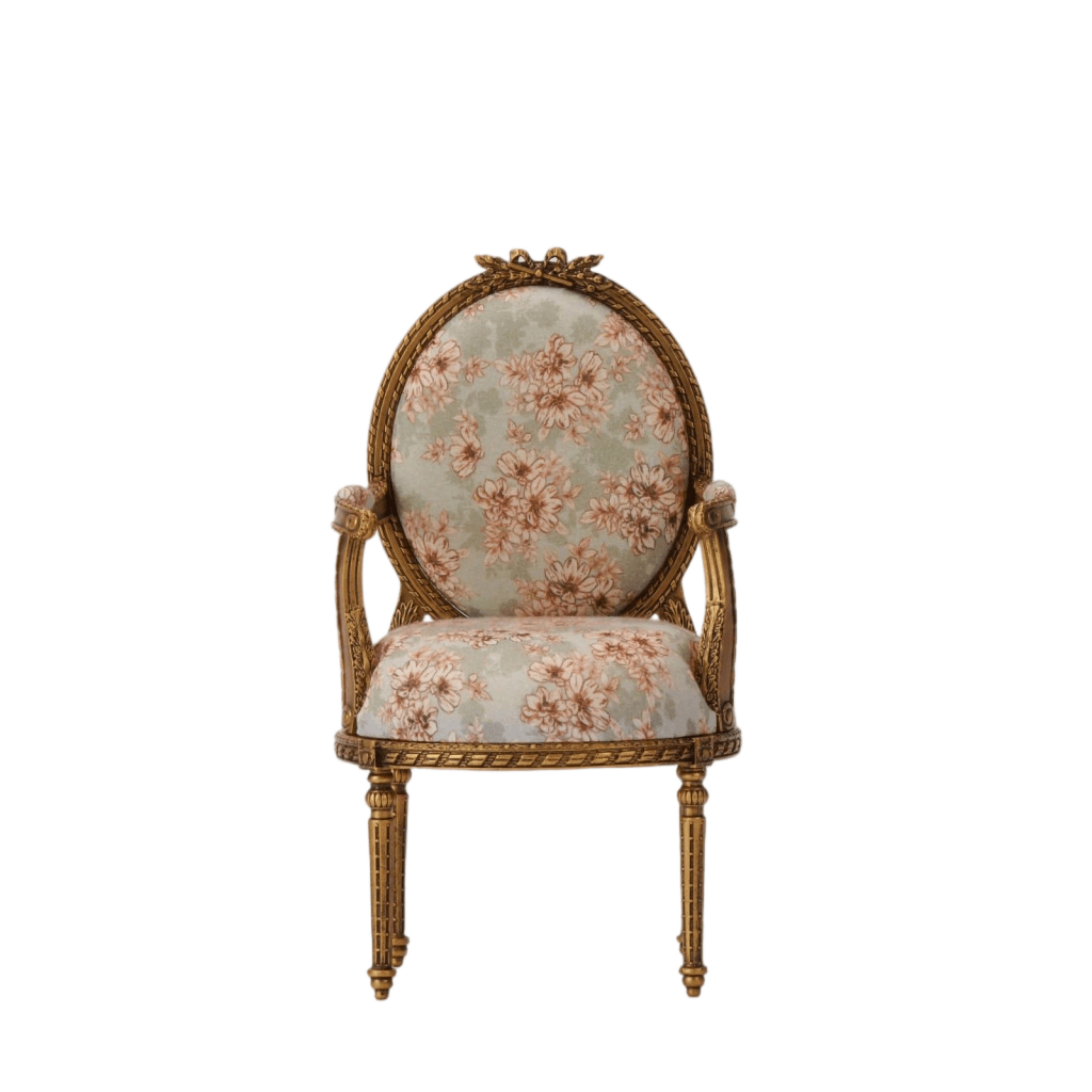 Finished French armchair miniature showcase for collectors - miniento