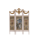 Fleur Garden Collection 1:6 scale miniature white folding screen DIY kit, white background product view