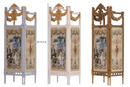 Fleur Garden Collection 1:6 scale miniature folding screen DIY kit with size measurements and dimensions displayed