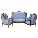 Fleur Garden Collection 1:6 scale miniature sofa DIY kit set, including a loveseat and a single sofa, unpainted dollhouse furniture craft set