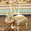Fleur Garden Collection 1:6 scale miniature armchair DIY kit in a cozy room setting, vintage dollhouse chair with detailed craftsmanship