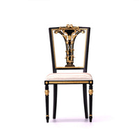 Fleur Garden Collection 1:6 scale miniature armchair DIY kit in black, single chair for dollhouse living room decor 