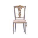 Fleur Garden Collection 1:6 scale miniature armchair DIY kit in blue, single chair for dollhouse living room decor