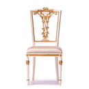Fleur Garden Collection 1:6 scale miniature armchair DIY kit in white, single chair for dollhouse living room decor