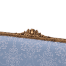 Fleur Garden Collection 1:6 scale miniature loveseat DIY kit side detail view, showing armrest and side panel craftsmanship