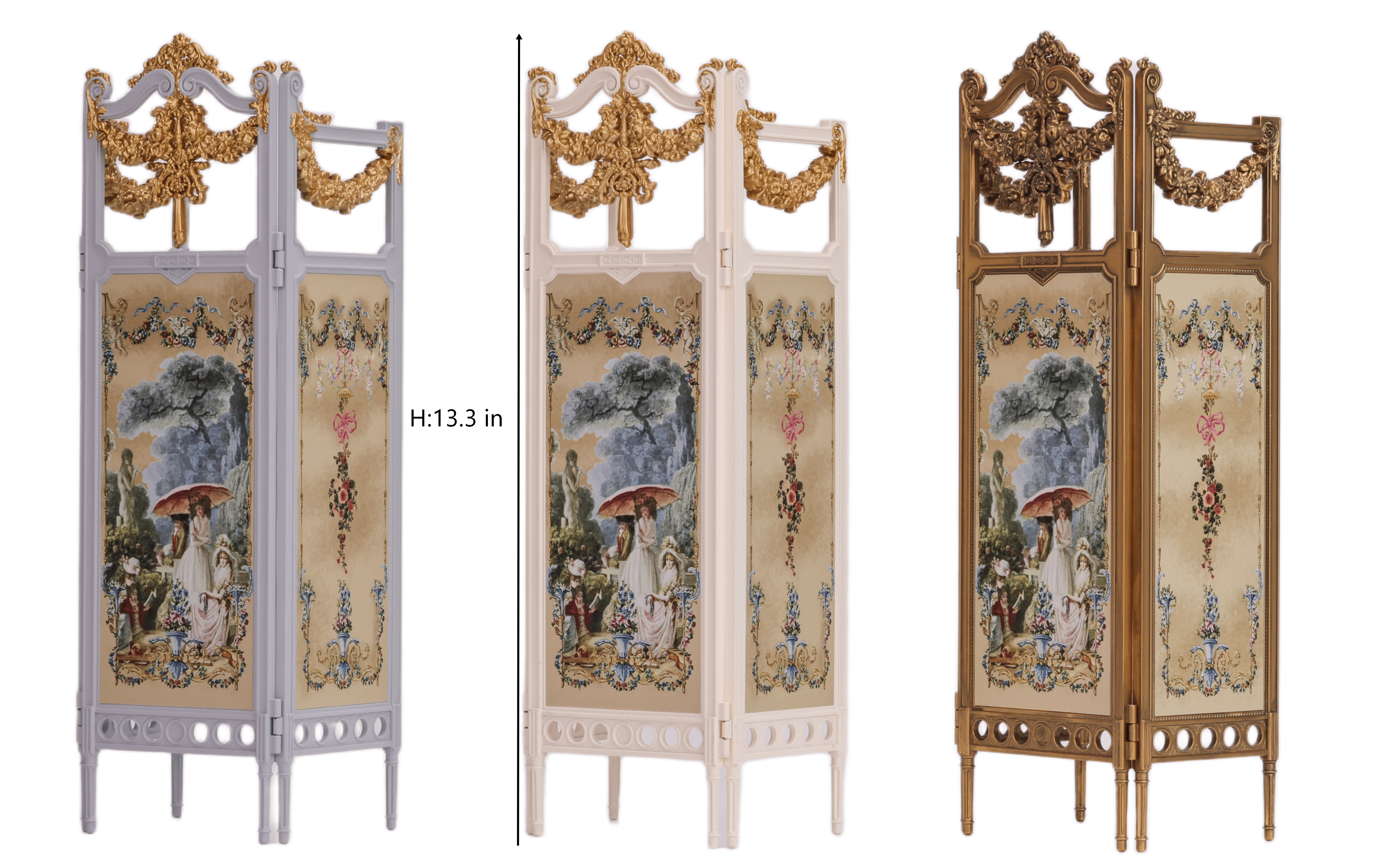 Fleur Garden Collection – 1:6 Scale Miniature DIY Kit for Folding Screen - miniento
