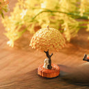 Warm soothing glow of the Laurel Rabbit aesthetic miniature lamp - miniento