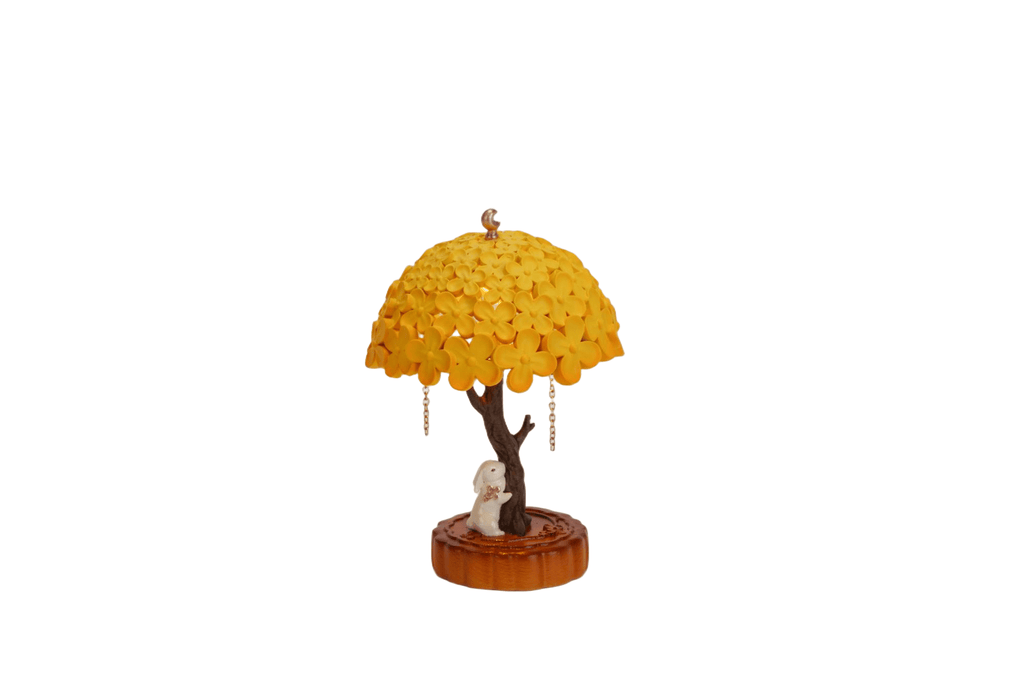 Laurel Rabbit LED Lamp | Aesthetic 1:12 Miniature & Enchanting Desktop Night Light