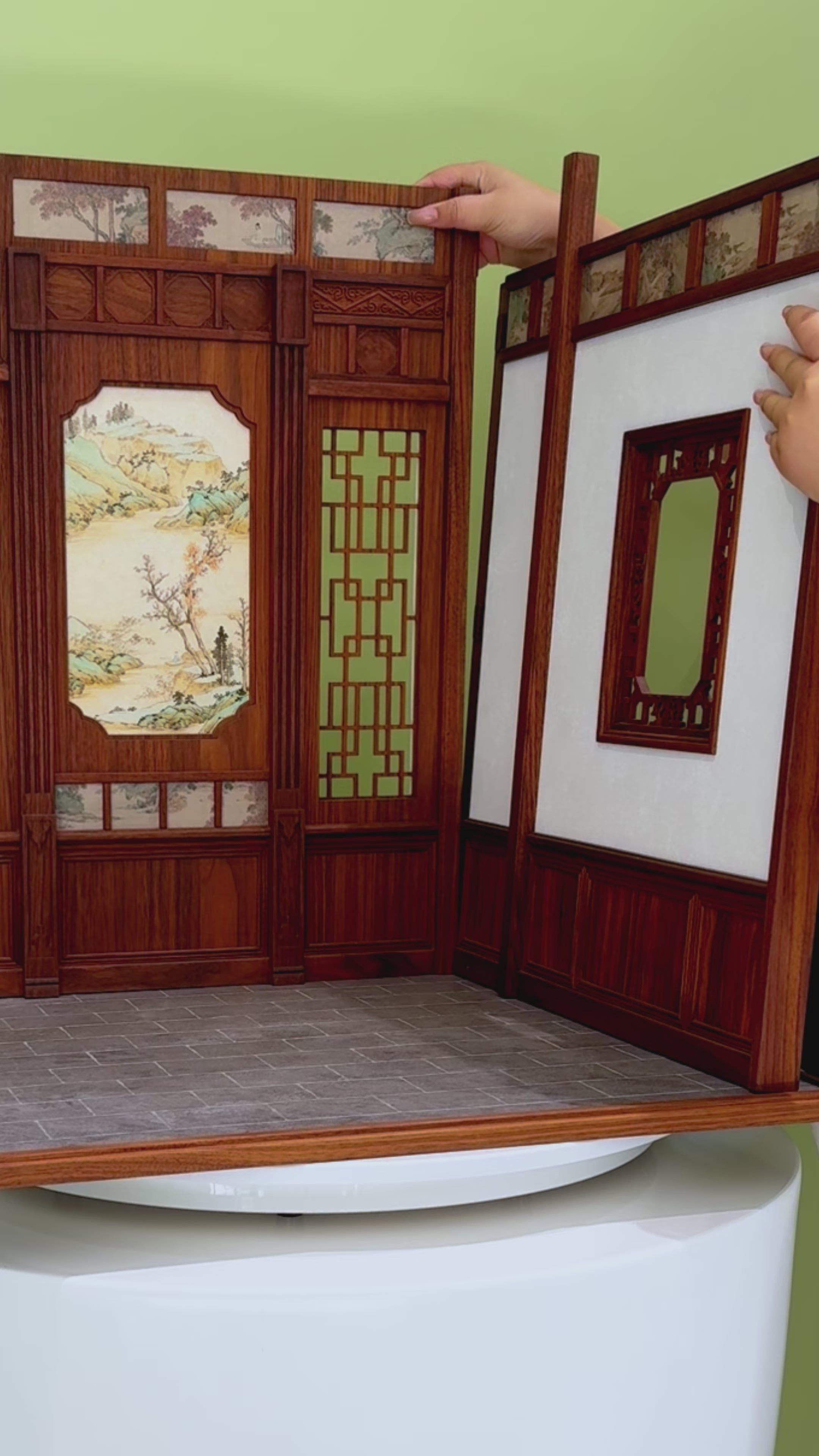 1:12 Scale Ancient Insights Chinese Study Diorama | Zen Desktop Ornament & Cultural Gift Kit