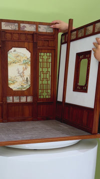 1:12 Scale Ancient Insights Chinese Study Diorama | Zen Desktop Ornament & Cultural Gift Kit