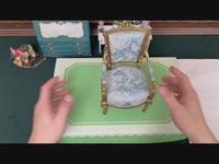 DIY 1/6 Scale European-Style Armchair Miniature Furniture Dollhouse