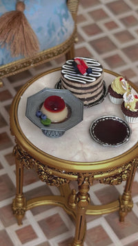 Miniature Toy Tableware — Gold & Silver-Plated Knives and Forks