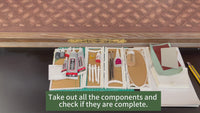 DIY 1/6 Scale Miniature Vintage Cabinet Miniature Furniture Dollhouse Decor