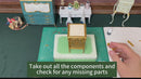 Professional assembly video for 1/12 miniature side table, perfect for dollhouse scene layout.