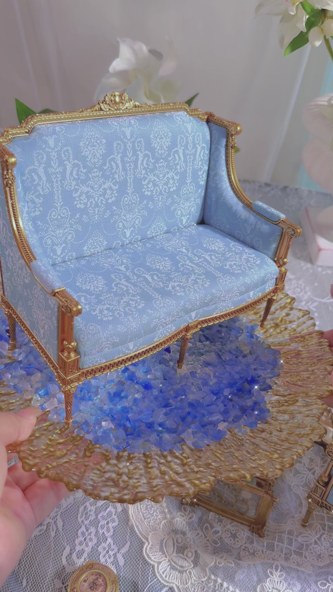 Fleur Garden Collection – 1:6 Scale Miniature DIY Kit for Loveseat