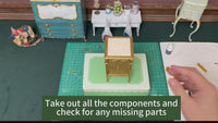 DIY 1/6 Scale Square Louis XVI Side Table Miniature Furniture Dollhouse Decor