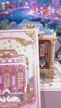 1/64 Scale Rococo Hall Miniature | Ornate French Palace Room Box with LED Lights