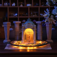 Starry Sky Melody European classical resin table lamp night light display, warm glow for home decor